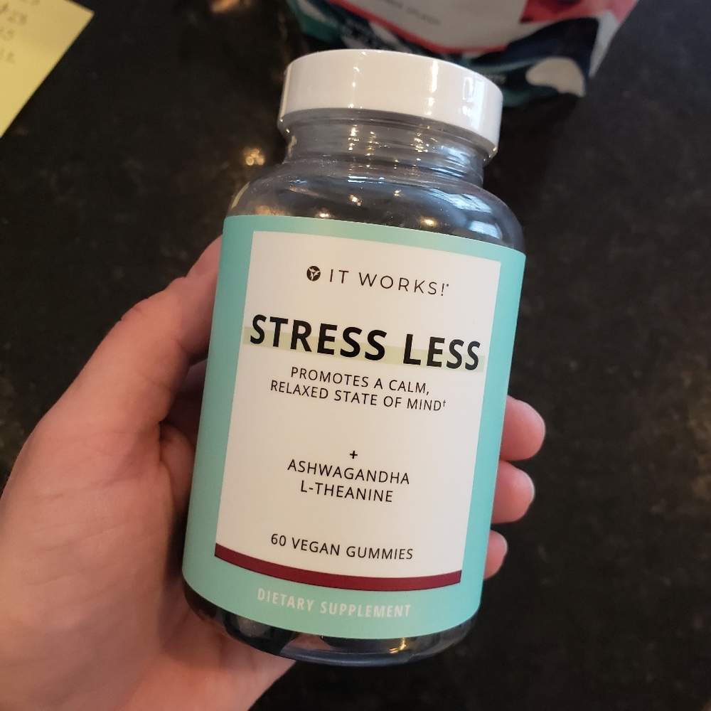NWT Stress Less Ashwagandha + L-Theanine Vegan Gummies - Mint
